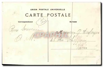 Dinard — Wieże Zamek Czarnego Princesa — G.F. nr 4828 — Rewers