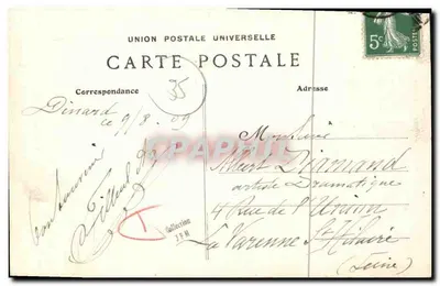 Dinard — Wieże Zamek Czarnego Książęta — G.F. (n° 4828) — Rewers