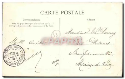 Dinard — La Cale — L'Escadre — G.F. — editor G. F. — n° 118 — Verso