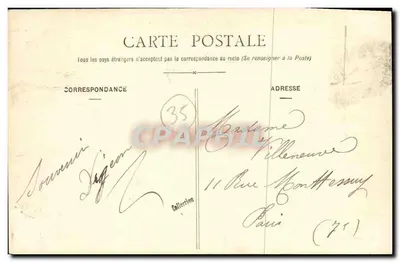 Costa d'Emeraude - Dinard - La Cale des Vedettes Vertes — Editore: Léon Dauzet-Retouis, n° 205 — Verso