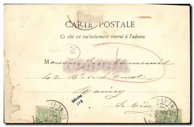 Dinard — Zarys Baie du Prieuré — kolekcja Germain fils aîné, St-Malo — Rewers