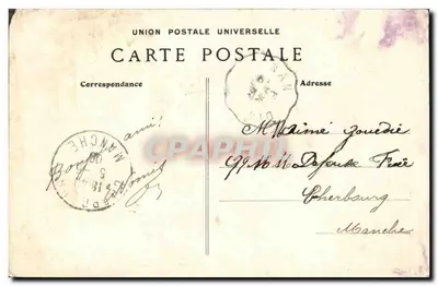 Stara pocztówka Dinard Zatoka prieure — Rewers