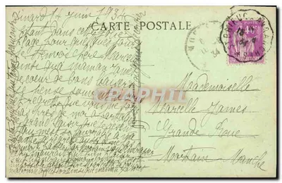 Dinard - A Praia com Maré Alta — Costa da Esmeralda, n° 2717 — Verso