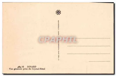 Dinard — Ogólny widok z hotelu Crystal-Hôtel — C.A.P. 12 — Rewers