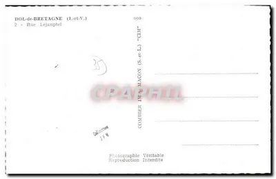 Dol-de-Bretagne — rue Lejanptel — CIM — Rewers