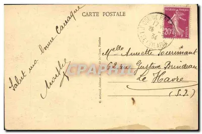 Kolumna-Bretagne (Loire-Atlantique) — Plac Toullier i w tle Katedra — G. Artaud, Nantes — Rewers