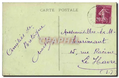 Pamiątkowy Murynek w Dol-de-Bretagne — Côte d'Émeraude — G.F. — 5115 bis — Rewers