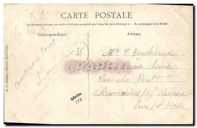 Costa d'Emeraude — Dol-de-Bretagne — L'avenue de la Gare — H. Le Malliot, editore — Verso