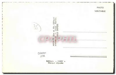 Dol-de-Bretagne — Ogólny widok z katedrą, ratuszem i Wielką ulicą — Wydawnictwo ARTA ojciec i syn, Nantes — Rewers