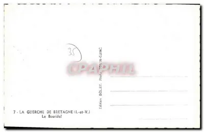 La Guerche-de-Bretagne — vista da rua — Edição Touin-Cuine — Verso