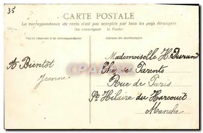 Fougères — Ansicht des Schlosses (Südseite) — Anonymer Verlag, Nr. 88 — Rückseite