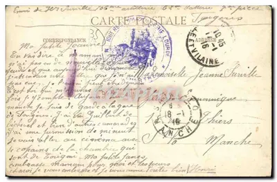 Fougères — Vista general — serie 18, editada por Fougères — Reverso