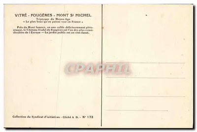 Fougères — A Igreja de São Sulpício (Classificada) — Verso