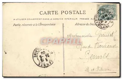 Fougères — Os Muros — G.F. n°1773 — Verso