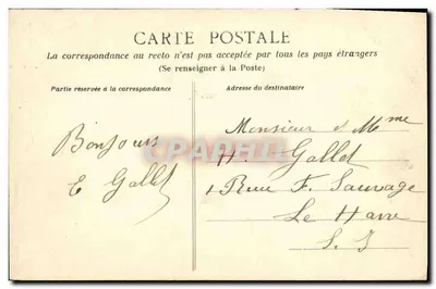 Fougères - O Castelo (lado sul) — Coleção G.B. — Verso