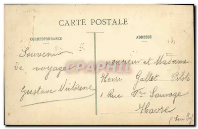Fougères - Ansicht der Rue de la Fourchette — Edit. Mlle Paillet, Fougères — Rückseite