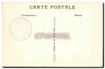 Fougères — 1º plano: Igreja São Léonard, ladeira norte (séculos XV-XVI) — No fundo, Antiga Capela São Nicolau (séculos XI-XIII) destruída em 1865 — segundo Potel — Verso