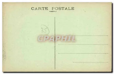 La Gouesnière (I.-et-V.) — Castelo de Bonnabane (fachada) — Le Tapis Vert — Verso