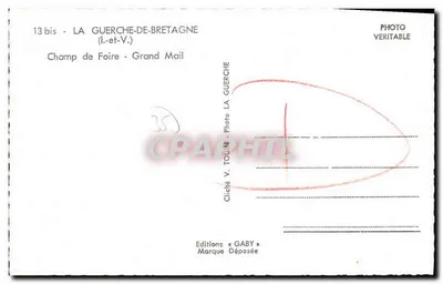 Campo de Feira - Grand Mail — La Guerche-de-Bretagne — Edições Gaby — Verso