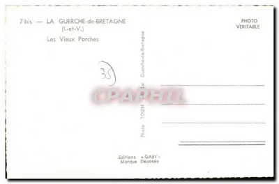 Os Velhos Arcos — La Guerche-de-Bretagne — Edições Gaby — Verso