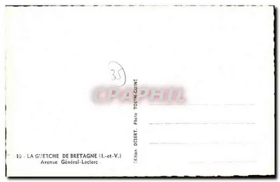 La Guerche-de-Bretagne — Avenida Geral-Leclerc — Edição Désert — Verso