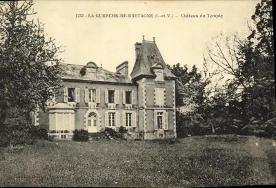 La Guerche-de-Bretagne (I.-e-V.) — Castelo do Templo — Coleção Drouin, Louvain