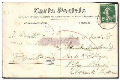 Hédé (I.-et-V.) — Villa « Mon-Caprice » — E. Mary-Roussellière, editor Rennes — Verso