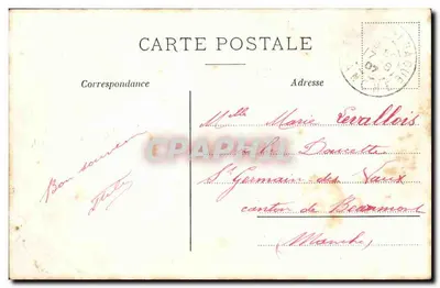 Environs de Montfort - La Morinais (Iffendic) — maison avec vaches paissant, éditeur Cliché Ch. Legendre — Verso