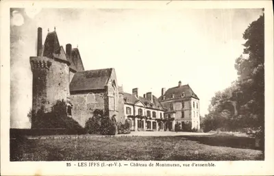 Les Iffs (I.-et-V.) — Castelo de Montmuran, visão geral.