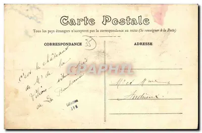 Les Iffs (Il.-et-V.) — Castelo de Montmuran — A Chegada — E. Mary-Roussellière, editor, Rennes — Verso