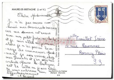 Maure-de-Bretagne — Ricordo di Maure-de-Bretagne — Les Éditions du Gabier — Verso