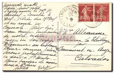Le Mont-Dol (I.-et-V.) — A Montanha ao Norte — Fot. Combier Maçon — Verso