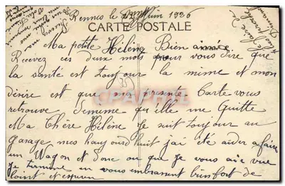 Mont-Dol (Ille-et-Vilaine) — O Bourg à l'arrivée — Editor Kenoe — Verso