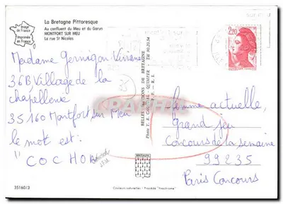 Montfort-sur-Meu — Calle San Nicolás — Graphphil — Reverso