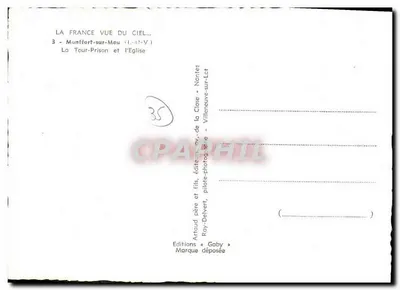 Muntfort-sur-Meu (Ille-et-Vilaine) — Torre da Prisão e a Igreja — Edições Gaby — Verso