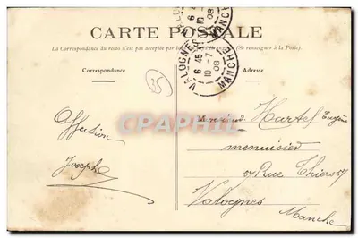 Montreuil-sur-Illue (I.-et-V.) — Urząd Miasta i Szkoła — P. Mary, Roussellière, wyd., Francja — Rewers