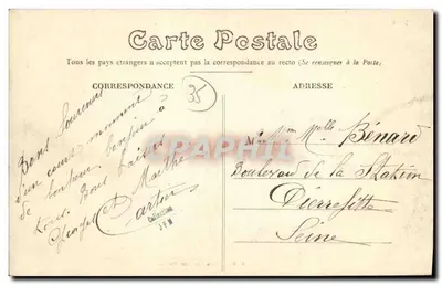Mordelles (L.-et-V.) — Parque e Castelo da Alta Floresta — O pequeno Ponte — E. Mary-Roussellière, editor Rennes — Verso