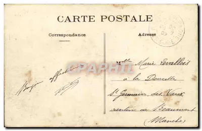 Floresta de Paimpont (Ille-et-Vilaine) - As Forjas - O Chalé — E. Mary Roussellere, editor, Rennes — Verso