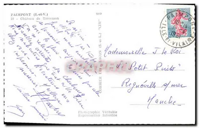 Paimpont (Ille-et-Vilaine) — Castelo de Trécesson — Commer Impressor — Verso
