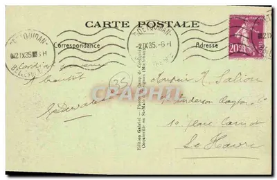 Castelo de BROCÉLIANDE, na floresta de Paimpont — Edição Gabriel, Conquianville (Morbihan), n°107 — Verso