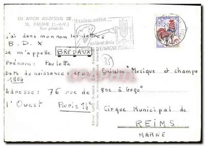 Widok z powietrza z Paramé (Ille-et-Vilaine) — Wydawnictwo Lapie - St-Maur — n°35 — Rewers