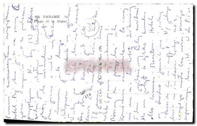 A Praia e a Digue — Paramé — Régis-Photo, 44 rue Léonard de Vinci, Paris (134) — Verso