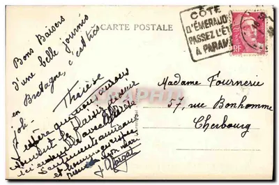 Farys Côte d'Émeraude — Bretagne — wydawca nieznany, numer serii nie widoczny — Rewers
