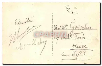 Paramé - La Digue — Stara pocztówka n°14, wydawca ARA — Rewers