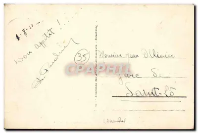 A Praia e os Rochos em Rochebonne — 16 PARAMÉ — editor A.P.C. (ou A.P.C. Paris) — Verso