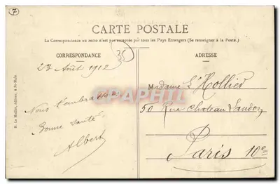 Paramé - Los Rocas de La Hoguette y el Muelle — H. Le Mailler, editor en St-Malo, n°1399 — Reverso