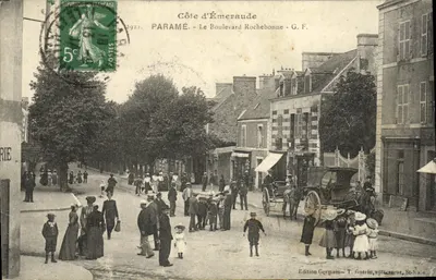 Paramé - Le Boulevard Rochebonne - G.F. - Édition Germain-T. Guérin, successeur, St-Naô