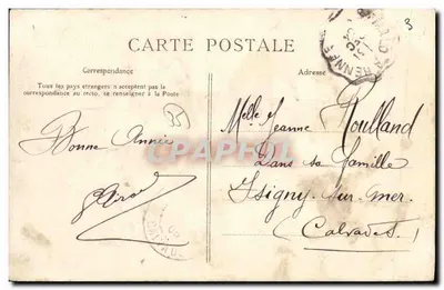 Côte d'Émeraude — Rue Ange-Fontan — G.F. Éditeur G.F. n°3666 — Verso