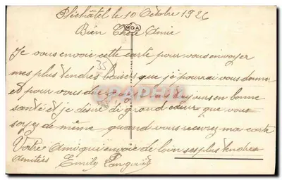 Violetas — Lembrete de Pléchâtel — Editor não identificado — Verso