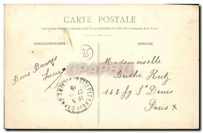 Plélan-le-Grand (Ille-et-Vilaine) — L'Allée du Peray — J. Sorel, editore, Rennes — Verso